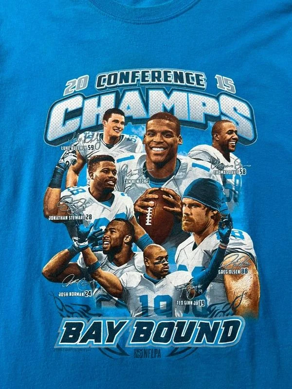 Vintage Gildan Carolina Panthers T-shirt graphique bleu Taille L – photo 2
